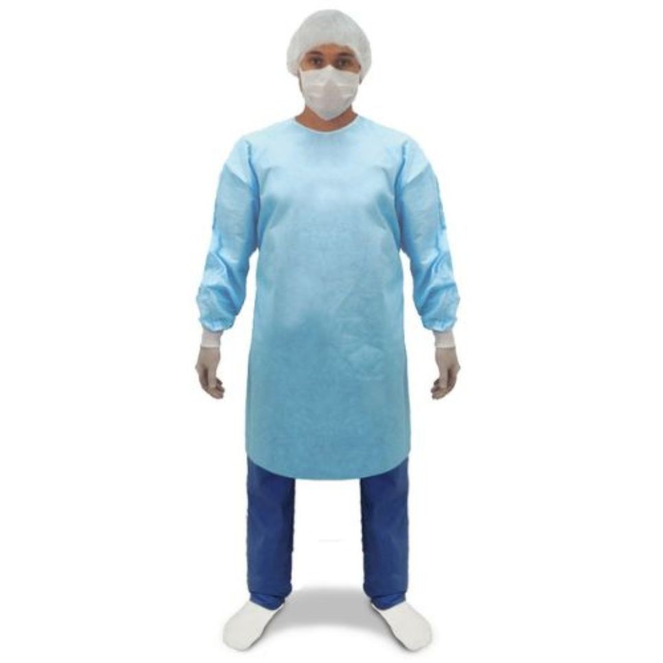 Avental Cir Estéril Laminado Impermeável Azul EG F08710 EUROPA - POLARFIX